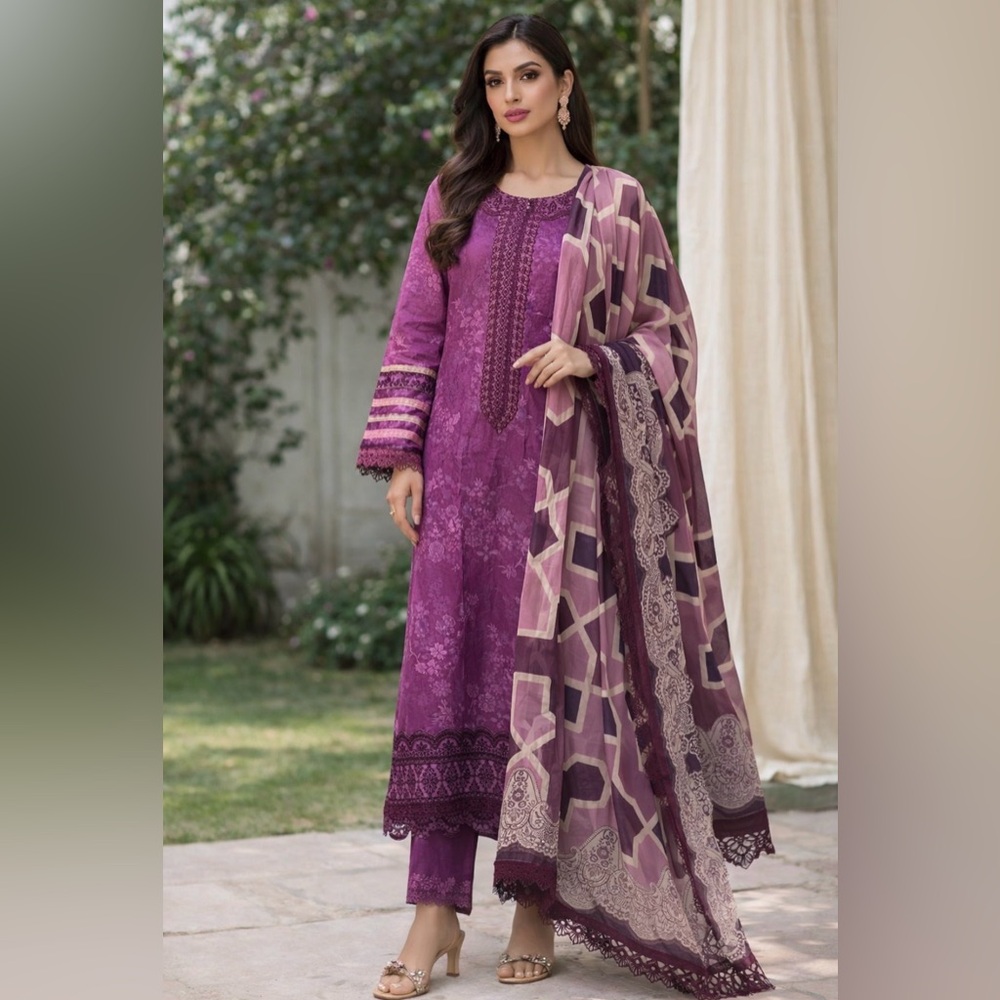 New Maria B original 3 pc Med/Large womens pakistani indian cotton